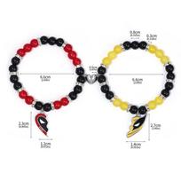 New 2pcs Deadpool and Wolvers Bracelet For Best Friend Bracelet Gifts set black