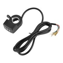 36V LED Twist Throttle Thumb Control Assembly For E-bike Electric Bike Scooter black