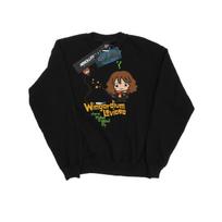 Harry Potter Mens Hermione Granger Wingardium Leviosa Junior Sweatshirt XL juoda