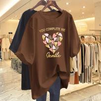 Personalized fried street t-shirt short-sleeved women's summer oversize2025 new American high street ins top versatile S