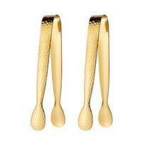 Pack Of 2 Stainless Steel Mini Ice Tongs Sugar Cube Tongs For Parties And Daily Use In Kitchen Or Bar Ice Bucket