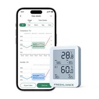 BT Temperature and Humidity Recorder Fruit Cold Storage Coldchain Transportation Temperature Logger Mobilephone APP įvairiaspalvis