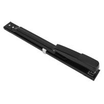 Long Arm Stapler Black 20 Sheets Capacity High Strength Metal Stable Office Stapler for Desktop Family Office black