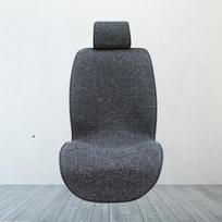 Lininis automobilio sėdynės užvalkalas Four Seasons priekinė galinė lino audinio pagalvėlė kvėpuojantis apsauginis kilimėlis Auto priedai Universalūs Coffee color 1 piece black