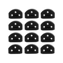 12Pcs Guitar String Ties Bridge Beads Guitar String Retainer String Guide Guitar String Lock Nut Block Clamps Enduring 1 black