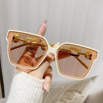 Luxury Cat Eye Sunglasses Woman Brand Designer Vintage Black Sun Glasses for Fashion Big Square Frame Female UV400 Oculos De Sol