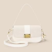 Women’s Fashion Shoulder Bag Crossbody Bag Soft PU Leather Handbag with Adjustable Strap Lightweight Casual Daily Commute All-match Solid Color Bag tamsiai ruda spalva