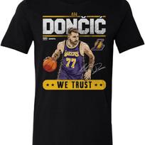 500 LYGIO Luka Doncic Los Angeles Lakers Marškinėliai - Luka Doncic Los Angeles Lakers Pasitikėjimas S juoda