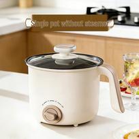 Compact Multi-Functional Electric Cooker: Fry, Stir-Fry, Steam, and Cook Noodles - Ideal for Dorms and Small Spaces