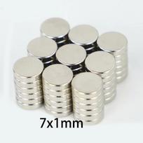 20/50pcs 7x1mm 6x2mm Disc Refrigerator Magnets, for DIY Projects, Crafts, Office, Workshop