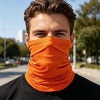 Daugiafunkcinis kaklo movas veido kaukė Lauko sporto galvos apdangalas Kvėpuojantis lengvas vamzdelio formos šalikas dviračių sportui, žygiams, bėgimui ir motociklizmui One Size balta