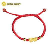 999 Pure Gold Pixiu Coin Bracelet - 3D Hard Gold Hot Seller Single Bracelet