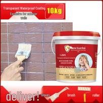 Transparent Waterproof Sealer for Roofs and Walls red