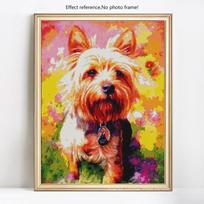 5D „pasidaryk pats“ deimantų tapybos siuvinėjimo išpardavimas Viso apvalaus gyvūnų šunų kalnų krištolinio akmens paveikslas deimantas 20X30