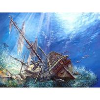 5D „pasidaryk pats“ deimantinis piešimas povandeniniu laivu, siuvinėjimas mozaikiniu kryželiu krištolinio akmens dekoras 20X30CM