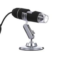 Nešiojamas skaitmeninis mikroskopas 50X–1000X priartinimo HD mikroskopas 3 viename USB didintuvas 8 LED lemputės juodos juoda