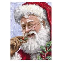 Full Round Diamond Painting Cross Stitch Embroidery Santa Claus Kindly DIY 5D Moasic Home Decor 20X30CM gray
