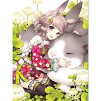 Full Round 5D Diy Diamond Painting Cartoon big rabbit Embroidery Cross Stitch Home Decor Handmade 25x30cm gray