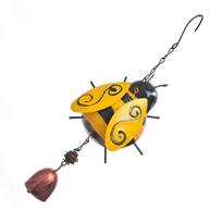 Medoc Bee Windchime Small Lovely Ornamental Bee Wind Chime with Hook Hanging Bell for Garden