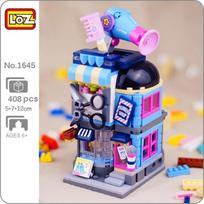 LOZ 1645 City Street Hair Salon Barber Shop Store Architecture 3D Model DIY Mini Blocks Bricks Building Toy for Children