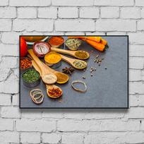 WCIC New Kitchen čili miltelių prieskoniai Skanūs prieskoniai Dekoracija Tapyba Meno Audinys Namų fonas Sienų apdaila Kabantis Tapyba 40*30cm gray