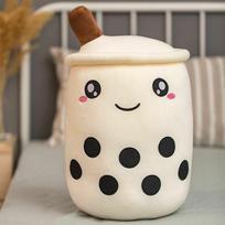 35CM Bubble Milk Tea Boba Cup Soft Stuffed Plush Pillow Cushion Kawaii Cute Toys Gift 35CM balta