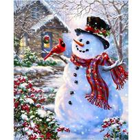 DIY Santa Claus 5D Diamond Painting Full Round Drill Snowman Diamond Embroidery Cross Stitch Kits Christmas Gift Home Decor Full Round 20x30CM gray