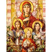 Deimantinė mozaika 5D deimantų tapybos rinkiniai Kalnų krištolas „pasidaryk pats“ visiškai apvalus deimantinis siuvinėjimas Religinis namų dekoras Full Round 20x30CM red