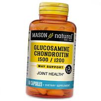 Gliukozamino chondroitinas, gliukozamino chondroitinas, Mason Natural 100 kaps. (03529002) 60caps