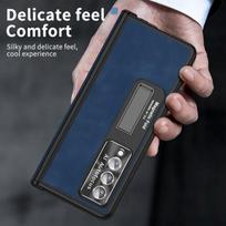 Smūgiams atspari priekinio stiklo plėvelė sulankstomo telefono dėklas Samsung Galaxy Z Fold 4 Fold4 Fold5 Fold3 Fold 3 5 5g S Pen laikiklio dangteliai for Samsung Z Fold 5 mėlyna