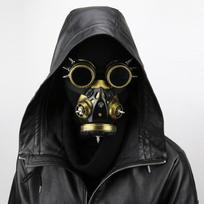 Moterys / Vyrai Gotikiniai senoviniai įrankiai Spygliuotieji akiniai Cosplay Punk Rivet Dujinės Kaukės Steampunk Vakarėlio Kaukė Helovino kaukė Akiniai Retro auksas