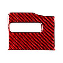 Carbon Fiber Steering Wheel Sticker Decorative Cover Trim Steering Wheel Panel Frame Sticker for Chevrolet raudona