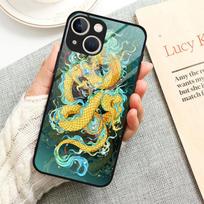 Tpu madingas dėklas, skirtas iPhone 13 Pro Max Xs X Se 7 6s Plus 11 Xr 8 12 Mini 14 Plus 11 grūdinto stiklo Kinijos Tiger Dragon dangtelis iPhone 13 Pro
