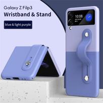 „Samsung Galaxy Z Flip 3 4 Case“ prabangus odinis ištraukiamas riešo dirželis sulankstomas smūgiams atsparus dangtelis, skirtas „Samsung Zflip4 Flip3“ dėklui For Galaxy Z Flip 3