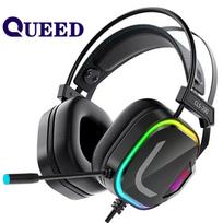 Nauja kompiuterio ausinių antraštė Laidinė Laidinė 7.1 usb kanalas Žaidimas E-sports Band Mikrofono galvutė Wheat juoda