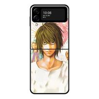 Phone Case For Samsung Galaxy Z Flip 4 Z Flip3 5g Case For Galaxy Z Flip Pc Hard Shell Capa Funda Pink Death Note Light Misa Samsung Z Flip