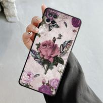 Korpusas, skirtas Samsung Galaxy A70 A70s A50 A30s A04s A20s A20e A02 A02s A03 A42 M52 M31 M04 dėklas Bling estetinis drugelio rožės menas Samsung A30
