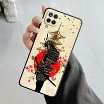 Japoniškas samurajų žaidimų meno dėklas Samsung Galaxy A70 A70s A50 A30s A04s A20s A20e A02 A02s A03 A42 M31 M13 dangtelis Samsung M31 gray