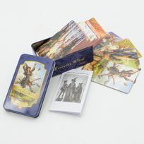 Taro žaidimas Kortų žaidimas Waite Iron Box Taro kostiumas kortų stalo žaidimas Bronzinis Oracle kortų vakarėlis kelių žaidėjų atsitiktinis žaidimas 10*6*4cm