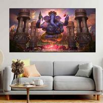 Abstract Animal Hindu God Ganesh Elephant Canvas Printings Posters and Prints Wall Art Pictures Living Room Home Decor No Frame 20*40cm