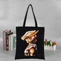 Zodiako Riteriai Individualus Pirkinių Maišelis Juodas Unisex Kelioninis Saint Seiya Drobės Maišeliai Eco Sulankstomas Seya Anime Pirkinių Maišelis 24*26cm black