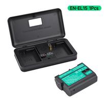 2500mAh EL15 EN EL15 Battery+Multi-Function Charger Battery Storage Box for Nikon DSLR D600 D610 D800 D800E D810 D7000 D7100 D7200 l15
