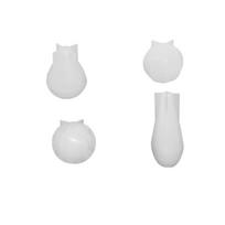 Silicone Mould Multipurpose Aromatherapy Candle Mould Soap Mold DIY Handmade Ornament Mold Desktop Decoration white