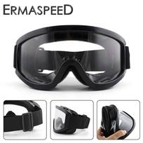 Black Motorcycle Goggles Windproof Dustproof Motocross Off Road Hiking Cycling Dirt Bike Racing Eye Glasses Unisex Clear gray