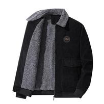 Storas vilnos pamušalas striukė Vyriška žieminė medvilnė parkas Vyriška vėjo striukė Šilti paltai Laisvalaikis paltas 5XL chaki