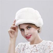 Visón natural para mujer sombreros de marca de lujo a la moda, de alta calidad, mantiene el calor en Rusia,novedad de invierno XL 60cm ruda