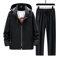 Įkraunama striukė Lauko žygio kostiumas Poros komplektas Pavasarinė ir rudeninė striukė Vyrai XXXXXL black