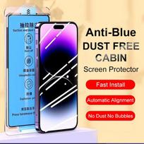 For iPhone 16 15 14 Plus 13 12 11 Pro X Xs Max XR Tempered Glass Screen Protector Anti Blue Ray Full Coverage Easy to Install Tool Accessories iPhone X