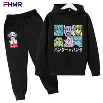 Vaikiškas rinkinys visą darbo dieną Hunter spausdintas megztinis Hoodie + kelnės 100cm