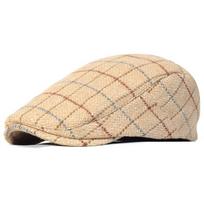 Žiemos mada vyriška klasikinė laikraščio Gatsby kepurė Šilta vilnonė audinys Vintažinė beretė plokščia gebenė Cabbie kepuraitė vaikino dovanos One Size beige